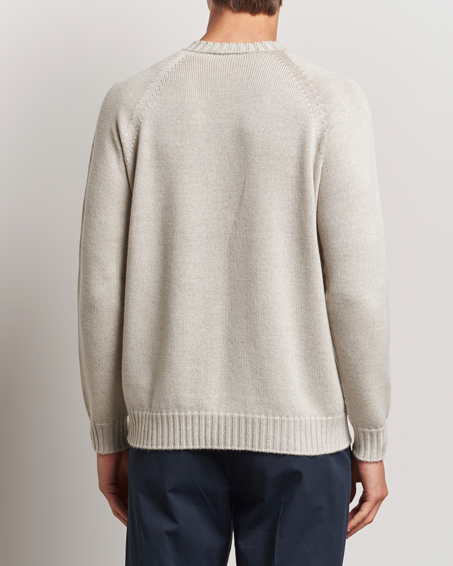Heren | Truien | John Smedley | Denver Extra Fine Merino Crew Neck Grey Fleece