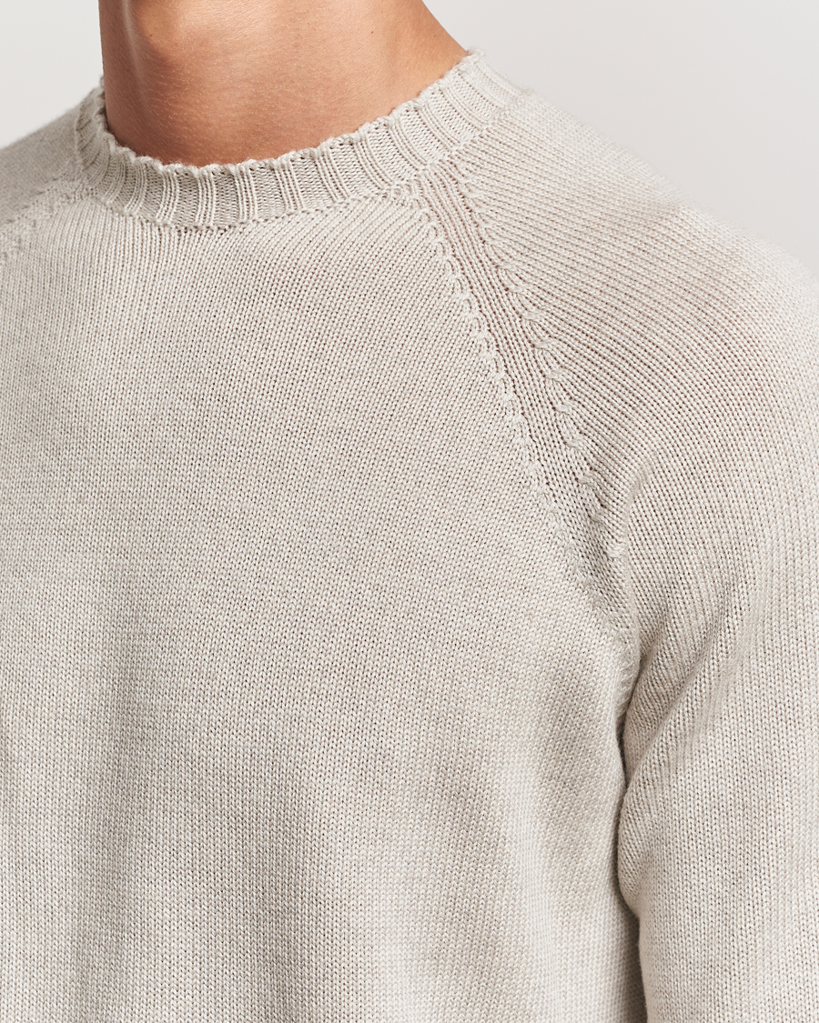 Heren | Truien | John Smedley | Denver Extra Fine Merino Crew Neck Grey Fleece