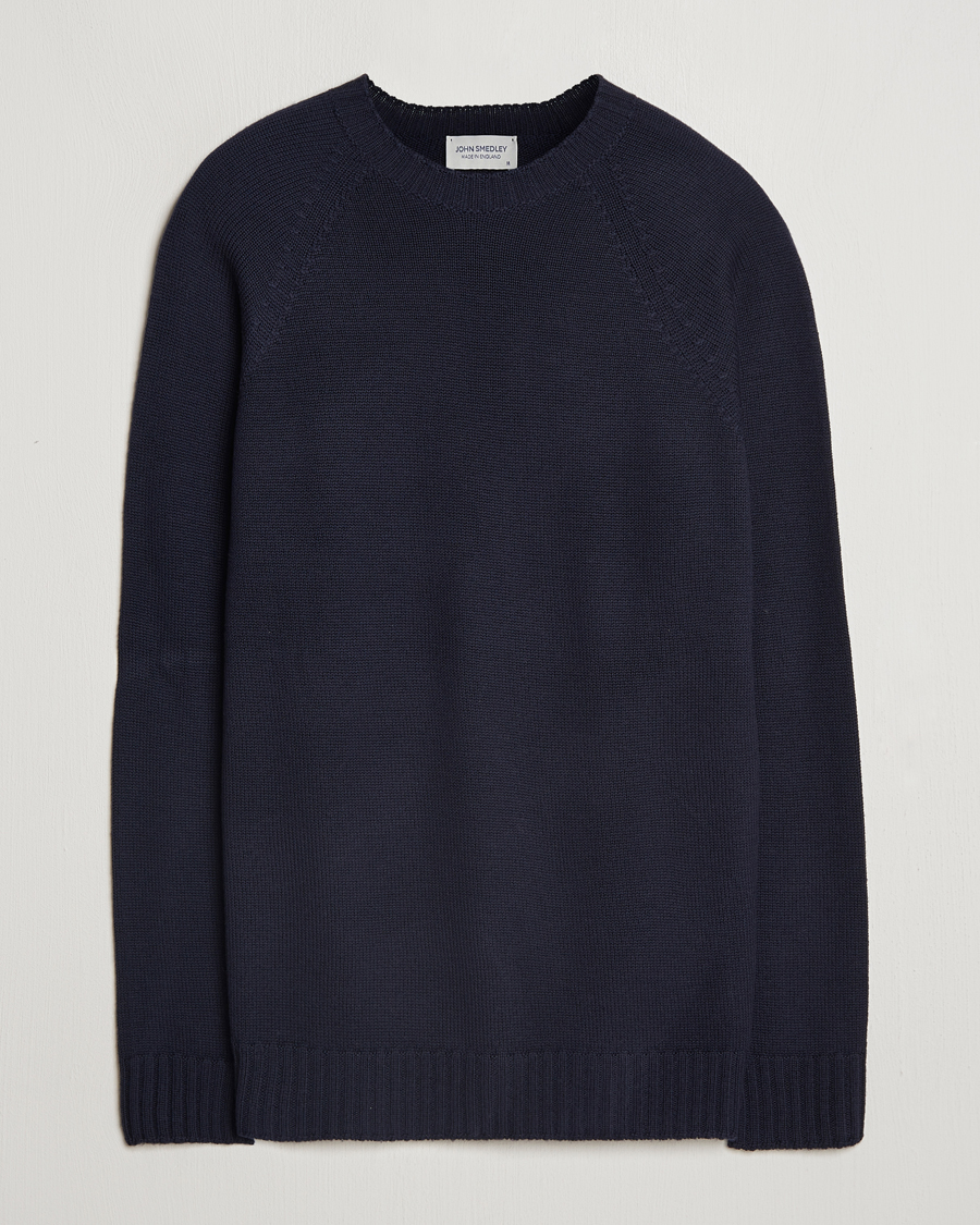 Heren | Truien | John Smedley | Denver Extra Fine Merino Crew Neck Midnight