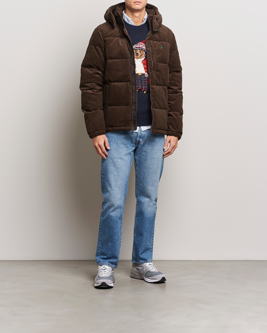 Heren | Jassen | Polo Ralph Lauren | El Cap Corduroy Down Jacket Dark Beech