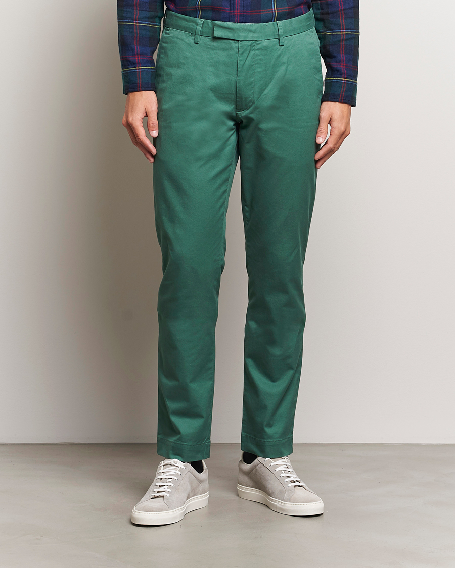 Heren | Broeken | Polo Ralph Lauren | Slim Fit Stretch Chinos Washed Forest