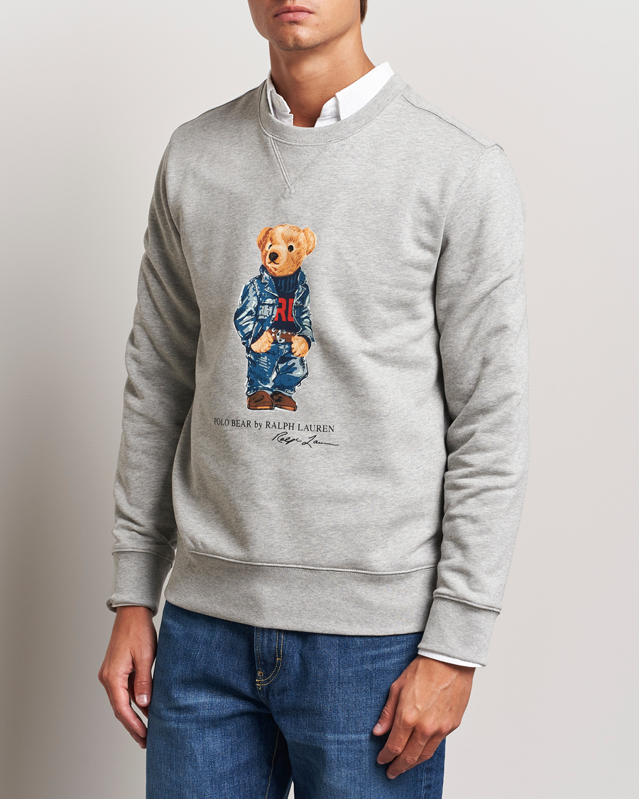 Heren | Truien | Polo Ralph Lauren | Crew Neck Sweatshirt Andover Heather Denim Bear