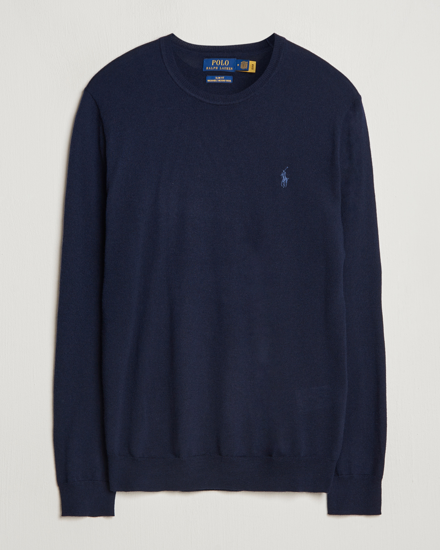 Heren | Truien | Polo Ralph Lauren | Merino Crew Neck Pullover Hunter Navy