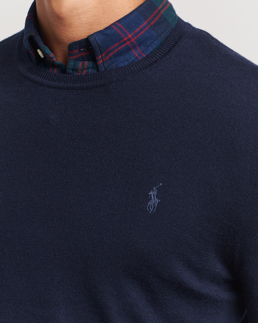 Heren | Truien | Polo Ralph Lauren | Merino Crew Neck Pullover Hunter Navy