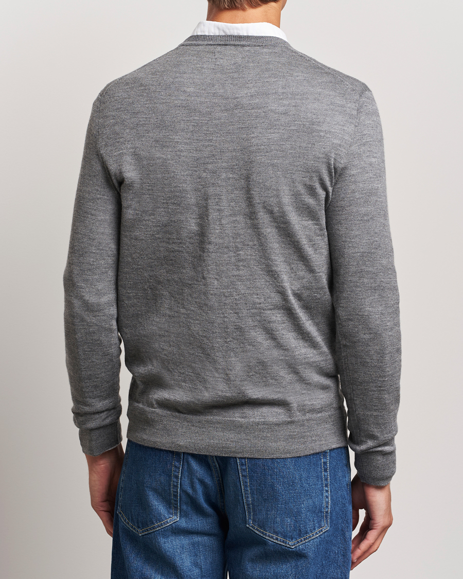 Heren | Truien | Polo Ralph Lauren | Merino Crew Neck Pullover Fawn Grey Heather