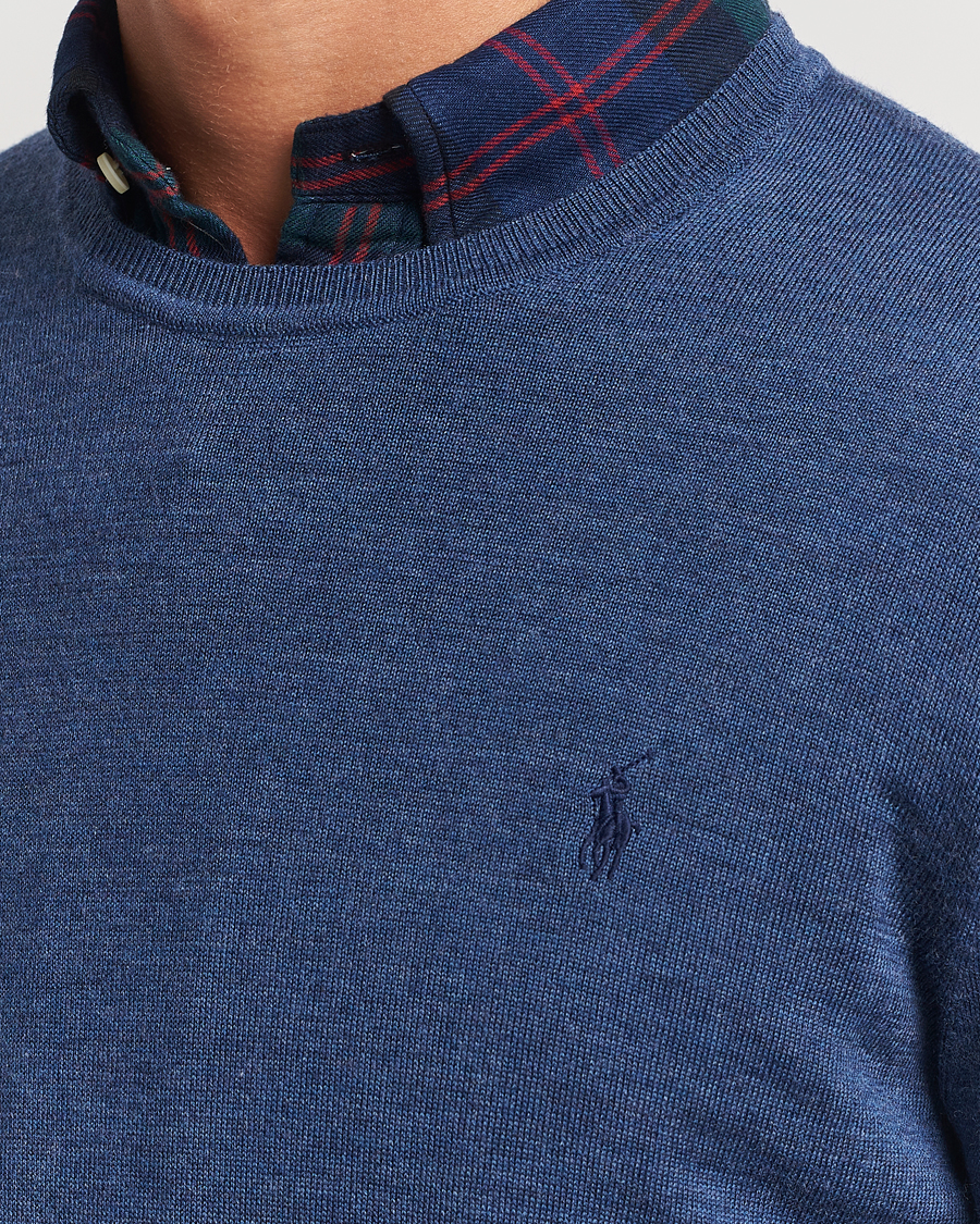 Heren | Truien | Polo Ralph Lauren | Merino Crew Neck Pullover Rustic Navy Heather