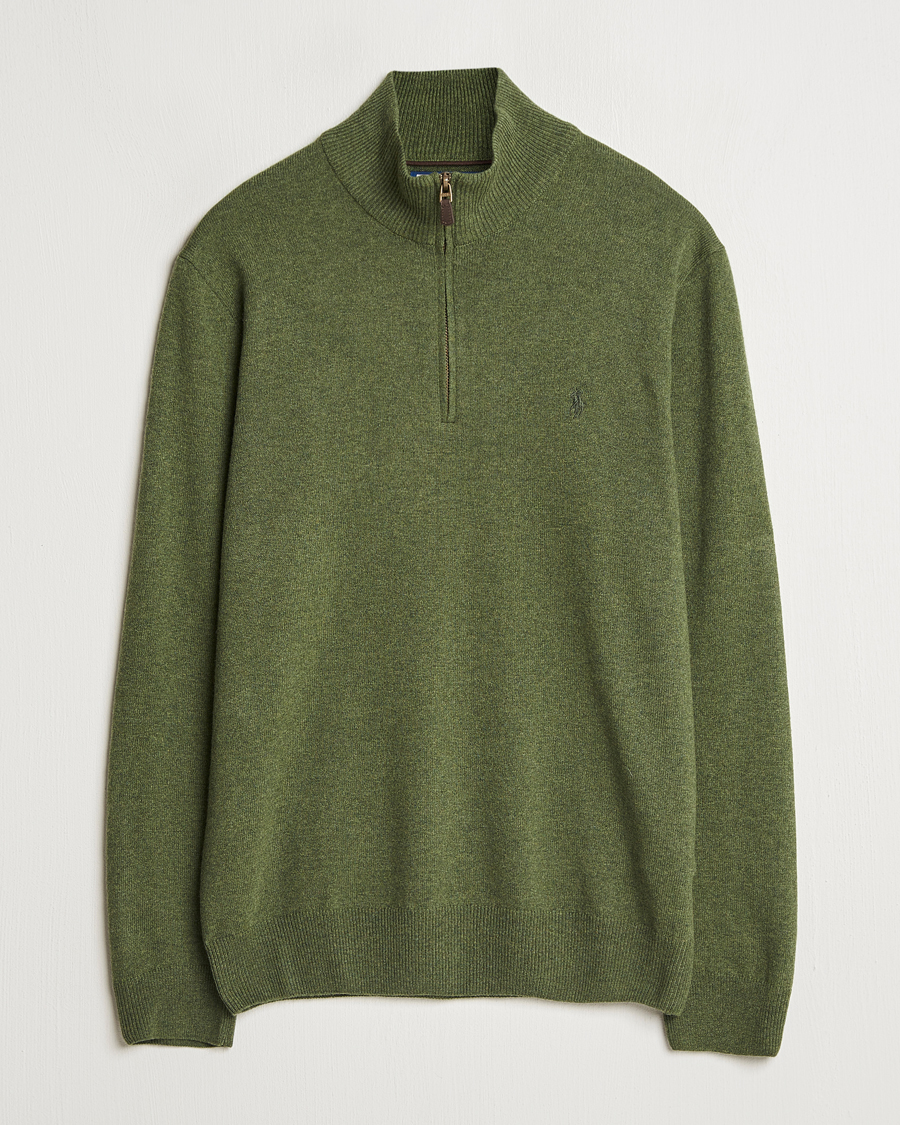 Heren | Truien | Polo Ralph Lauren | Merino Half-Zip Sweater Classic Olive Heather