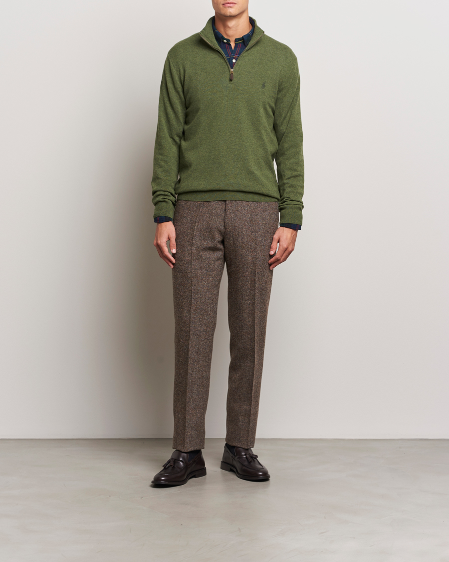 Heren | Truien | Polo Ralph Lauren | Merino Half-Zip Sweater Classic Olive Heather