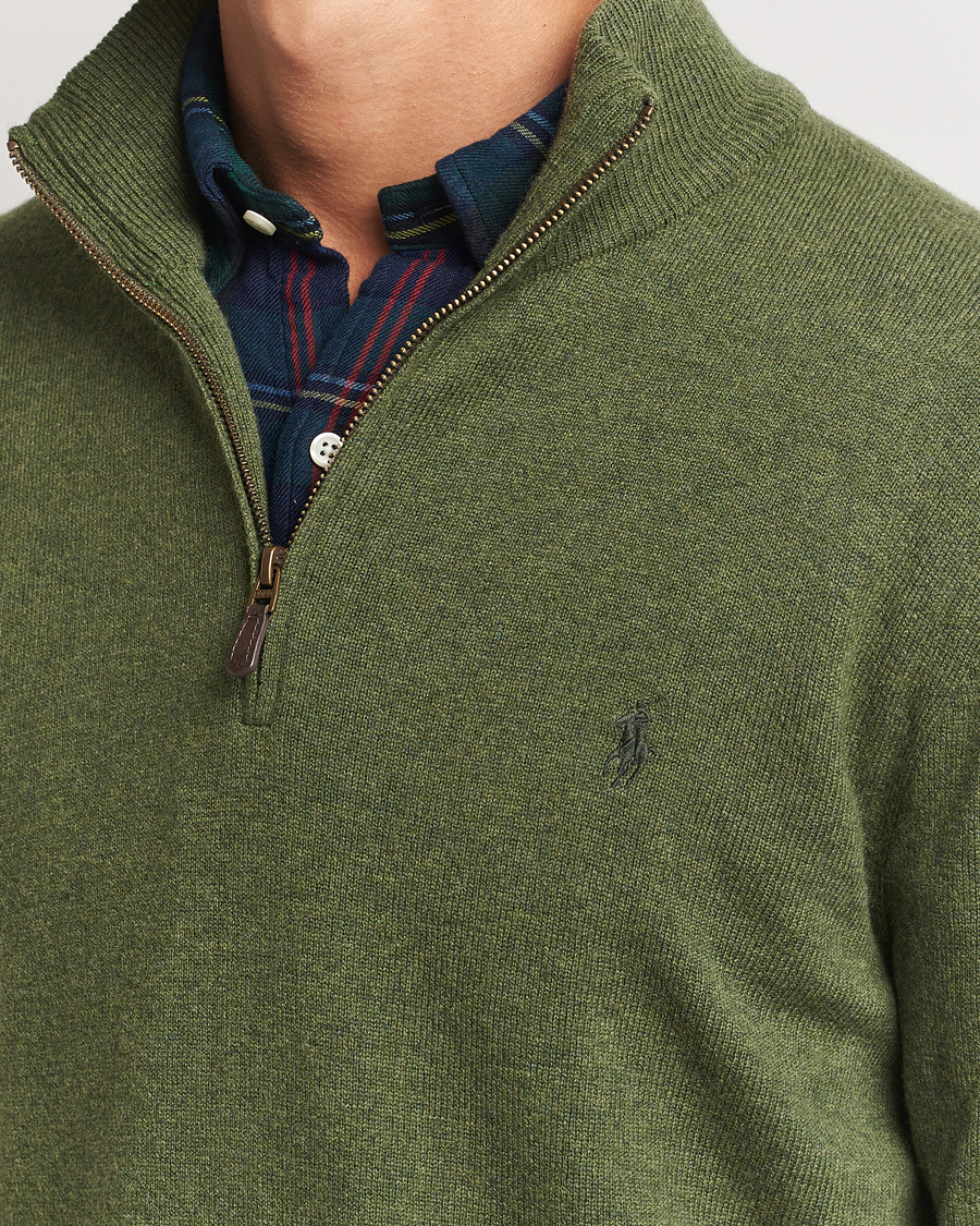 Heren | Truien | Polo Ralph Lauren | Merino Half-Zip Sweater Classic Olive Heather