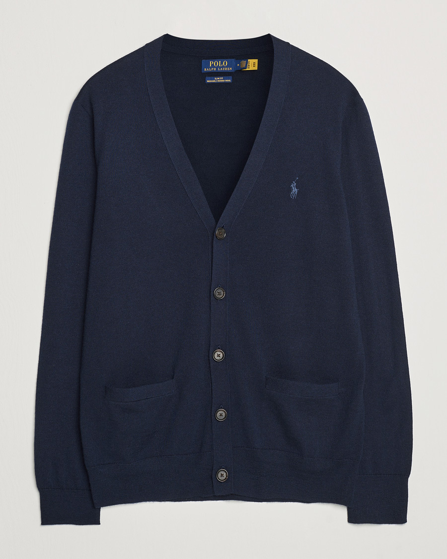Heren | Truien | Polo Ralph Lauren | Merino Knitted Cardigan Hunter Navy