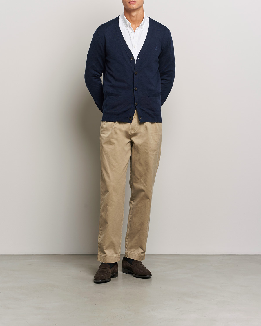 Heren | Truien | Polo Ralph Lauren | Merino Knitted Cardigan Hunter Navy