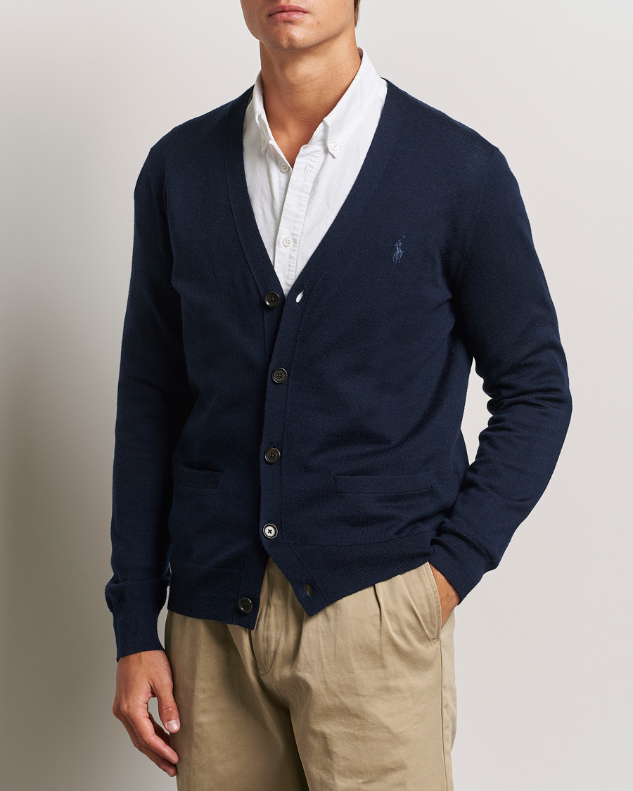 Heren | Truien | Polo Ralph Lauren | Merino Knitted Cardigan Hunter Navy