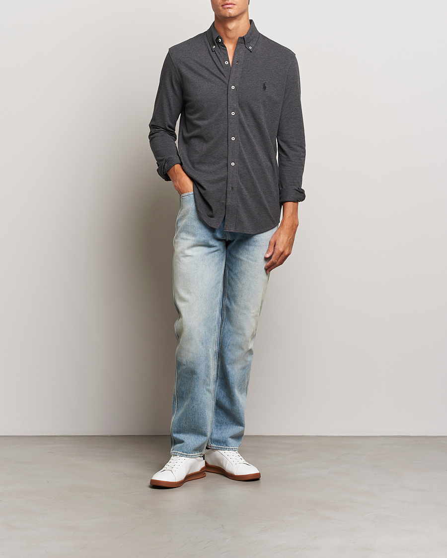 Heren | Overhemden | Polo Ralph Lauren | Featherweight Mesh Shirt Windsor Heather