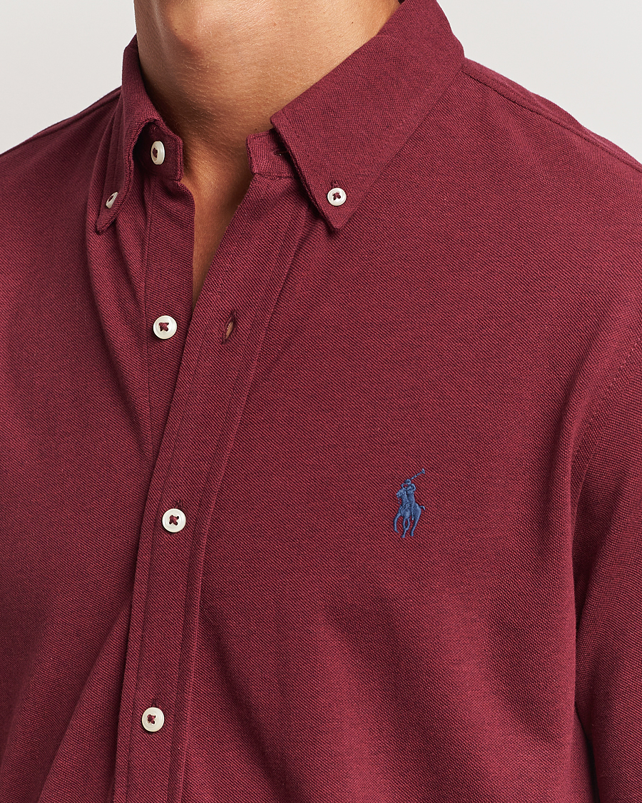 Heren | Overhemden | Polo Ralph Lauren | Featherweight Mesh Shirt Vintage Port Heather
