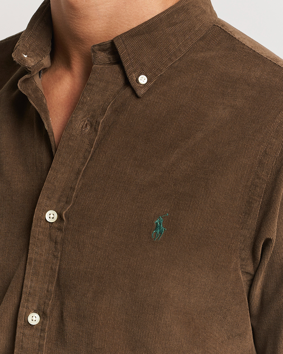 Heren | Overhemden | Polo Ralph Lauren | Slim Fit Corduroy Shirt Chocolate Mousse