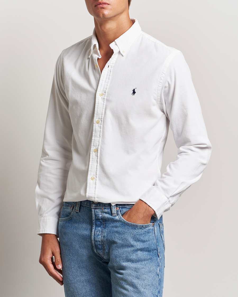 Heren | Overhemden | Polo Ralph Lauren | Slim Fit Corduroy Shirt White