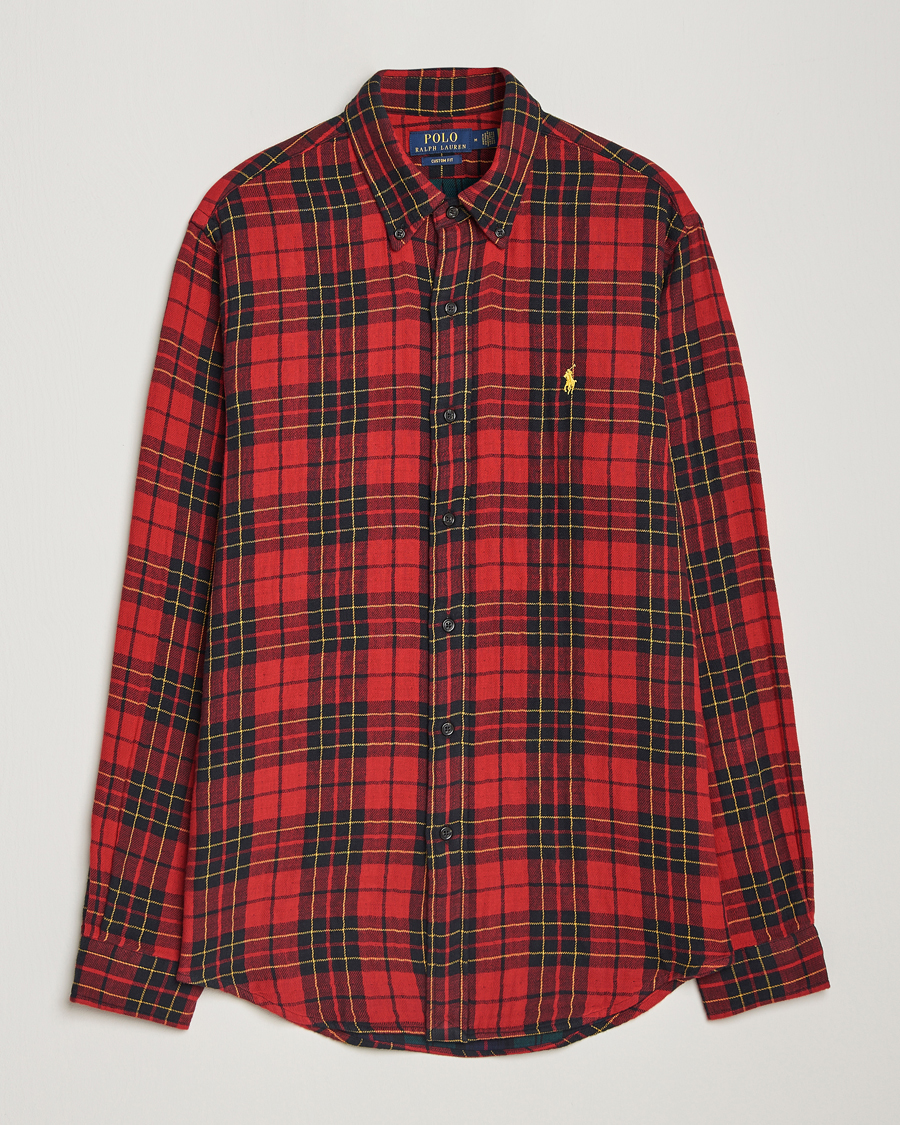 Heren | Overhemden | Polo Ralph Lauren | Custom Fit Double Faced Checked Shirt Red/Black