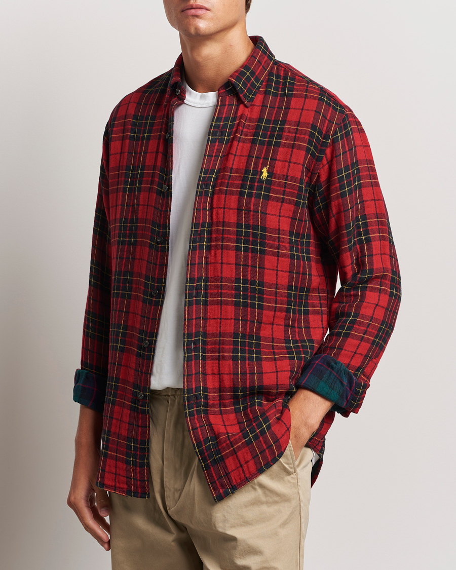 Heren | Overhemden | Polo Ralph Lauren | Custom Fit Double Faced Checked Shirt Red/Black