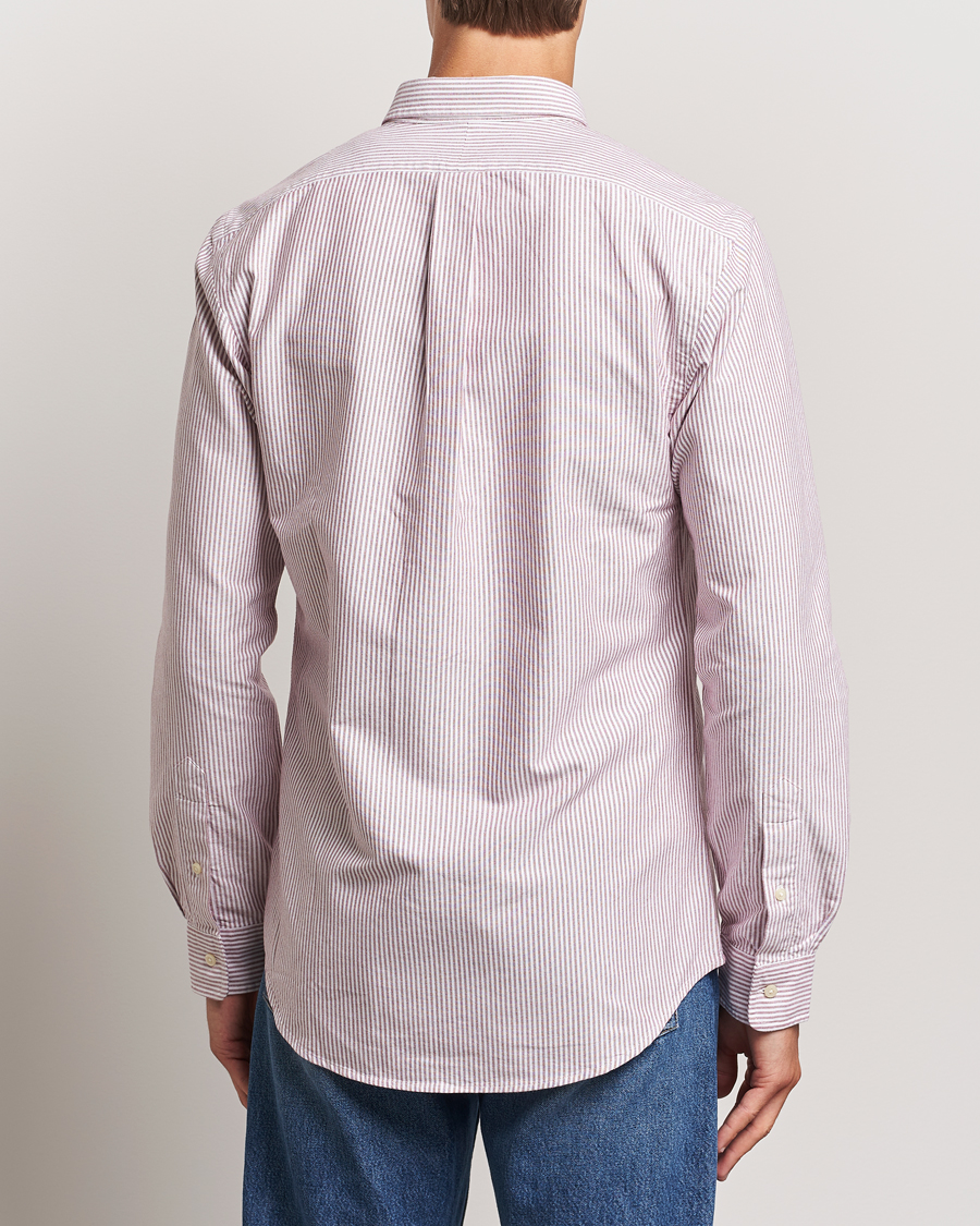 Heren | Overhemden | Polo Ralph Lauren | Slim Fit Striped Oxford Shirt Wine/White