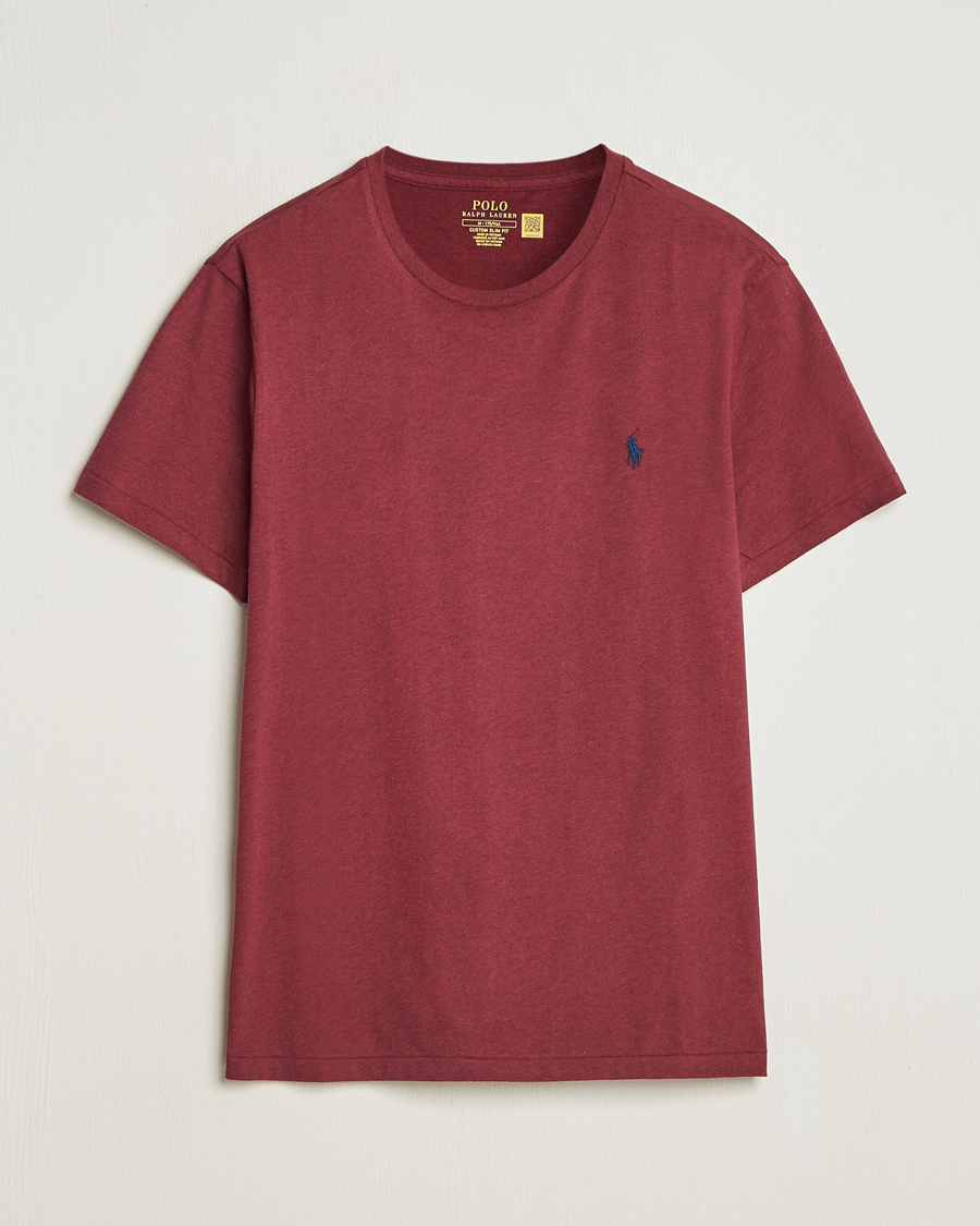Heren | T-shirts | Polo Ralph Lauren | Custom Slim Fit Tee Vintage Port Heather