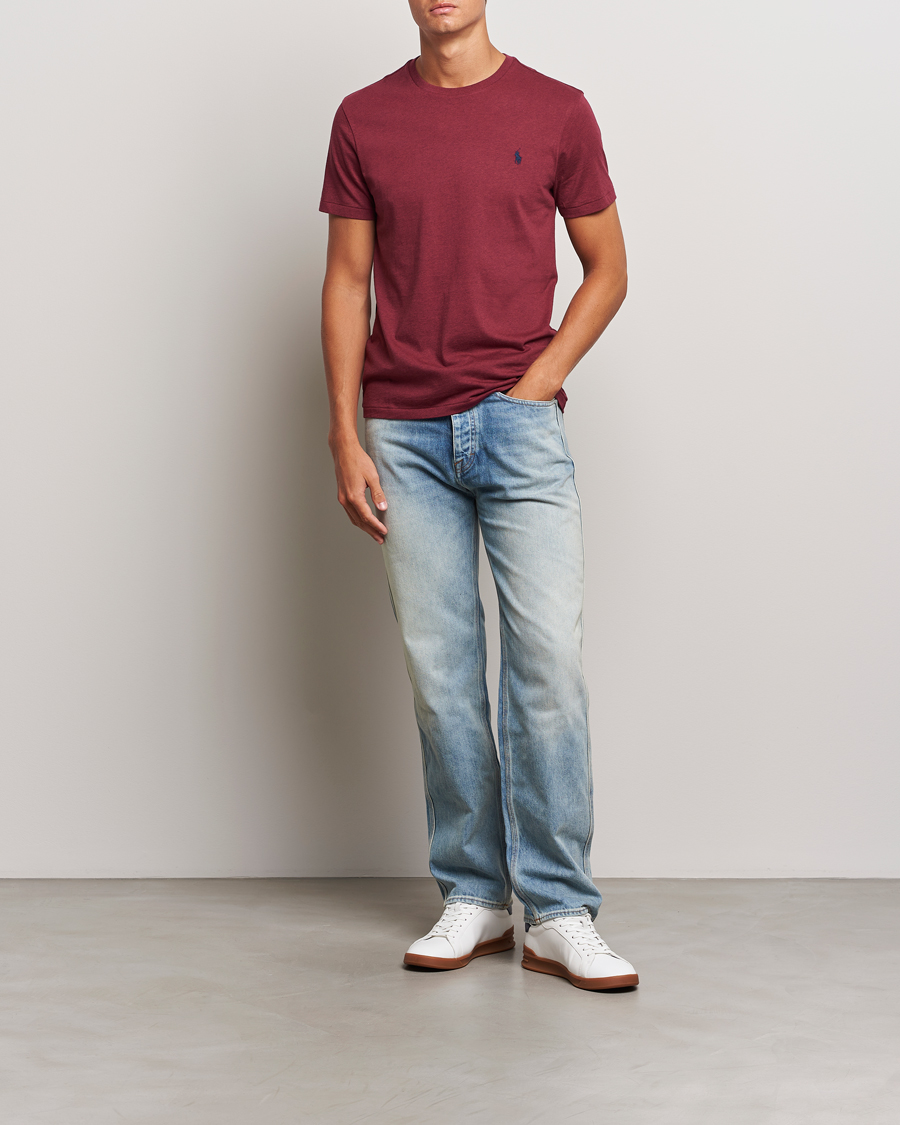 Heren | T-shirts | Polo Ralph Lauren | Custom Slim Fit Tee Vintage Port Heather
