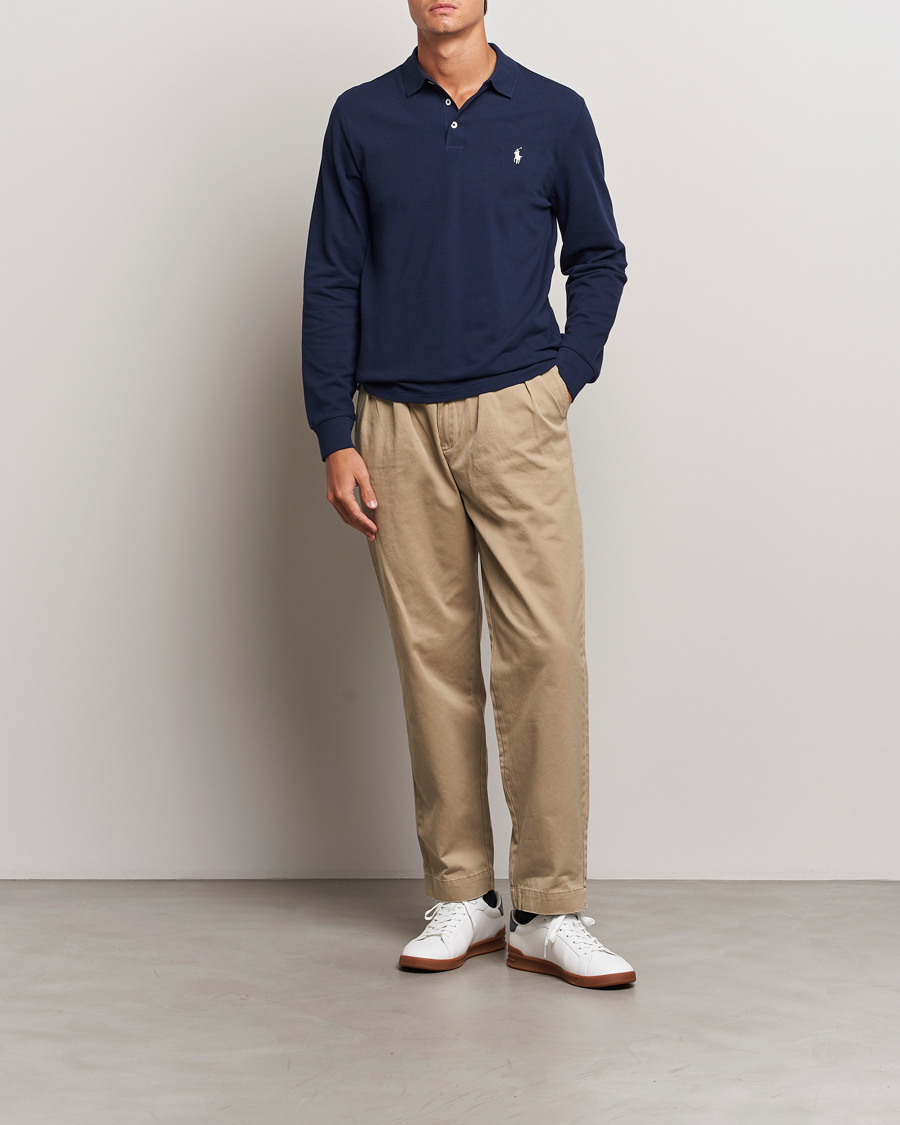 Heren | Truien | Polo Ralph Lauren | Custom Slim Fit Long Sleeve Polo Refined Navy