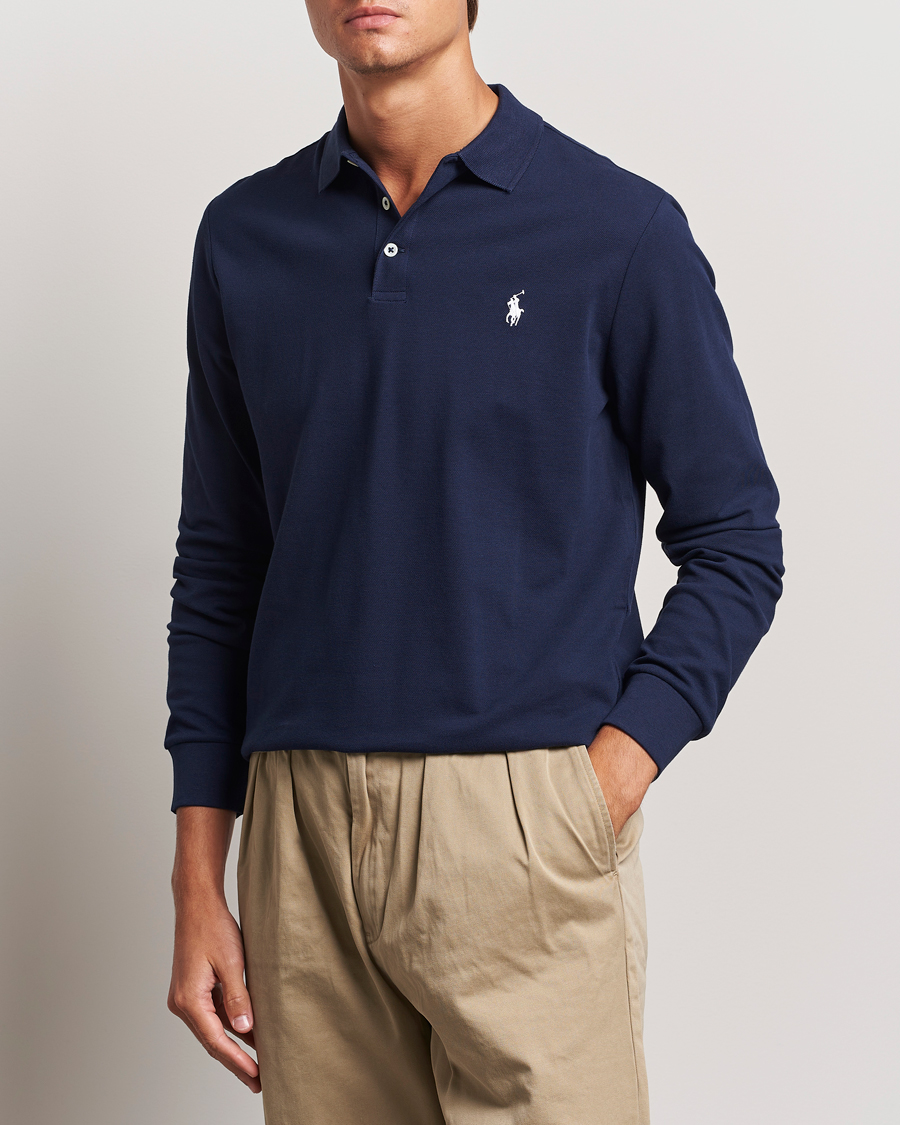 Heren | Truien | Polo Ralph Lauren | Custom Slim Fit Long Sleeve Polo Refined Navy