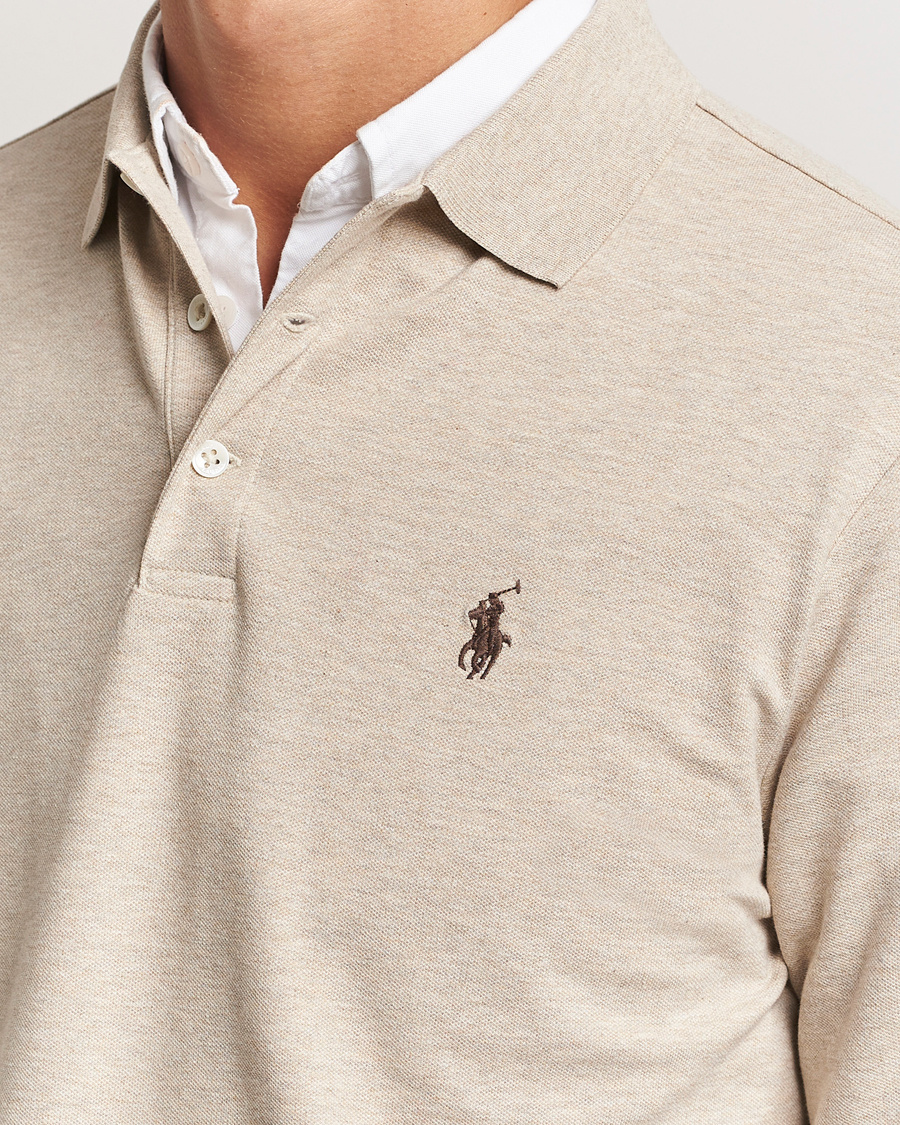 Heren | Truien | Polo Ralph Lauren | Custom Slim Fit Long Sleeve Polo Expedition Dune Heather