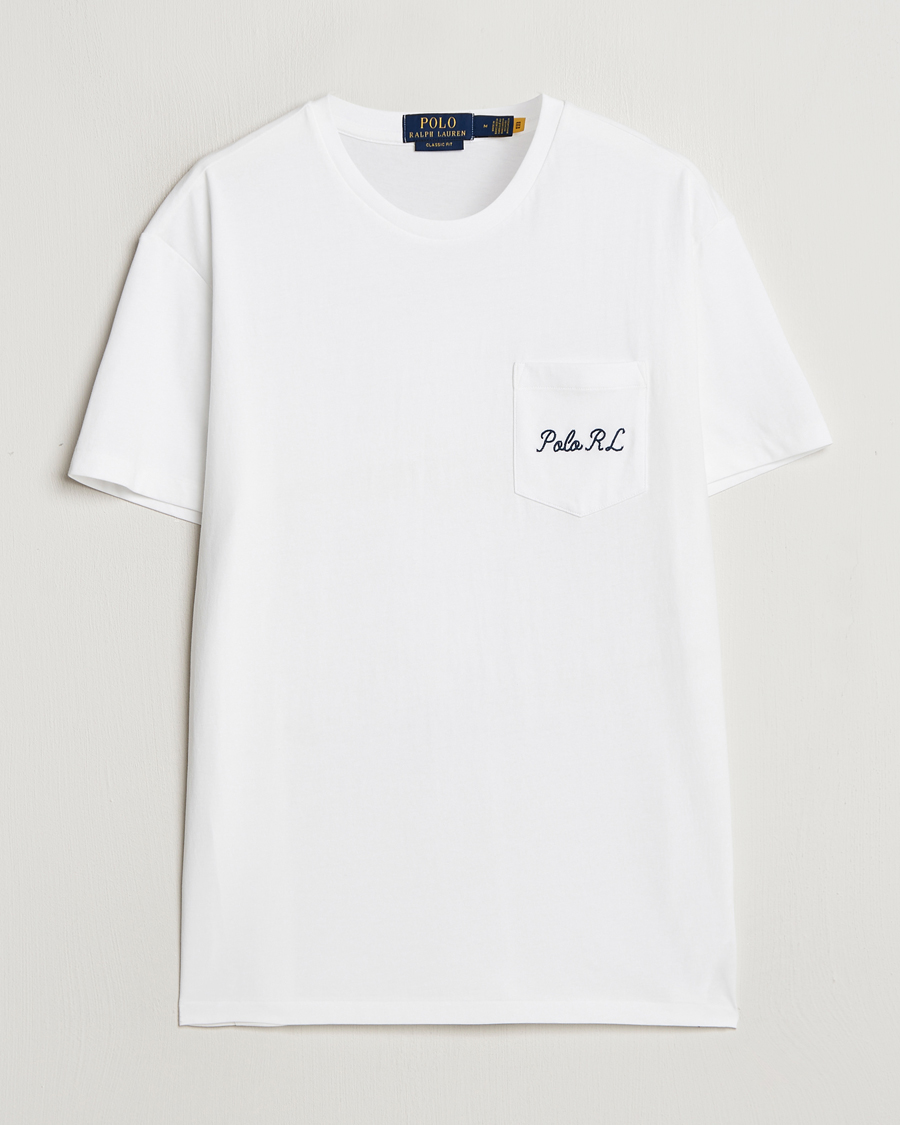 Heren | T-shirts | Polo Ralph Lauren | Pocket Tee White Varsity Bear