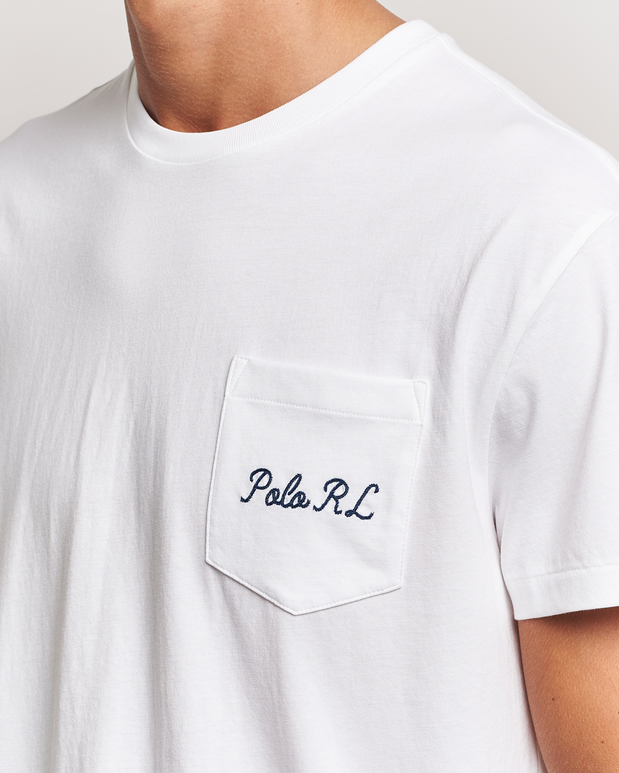 Heren | T-shirts | Polo Ralph Lauren | Pocket Tee White Varsity Bear