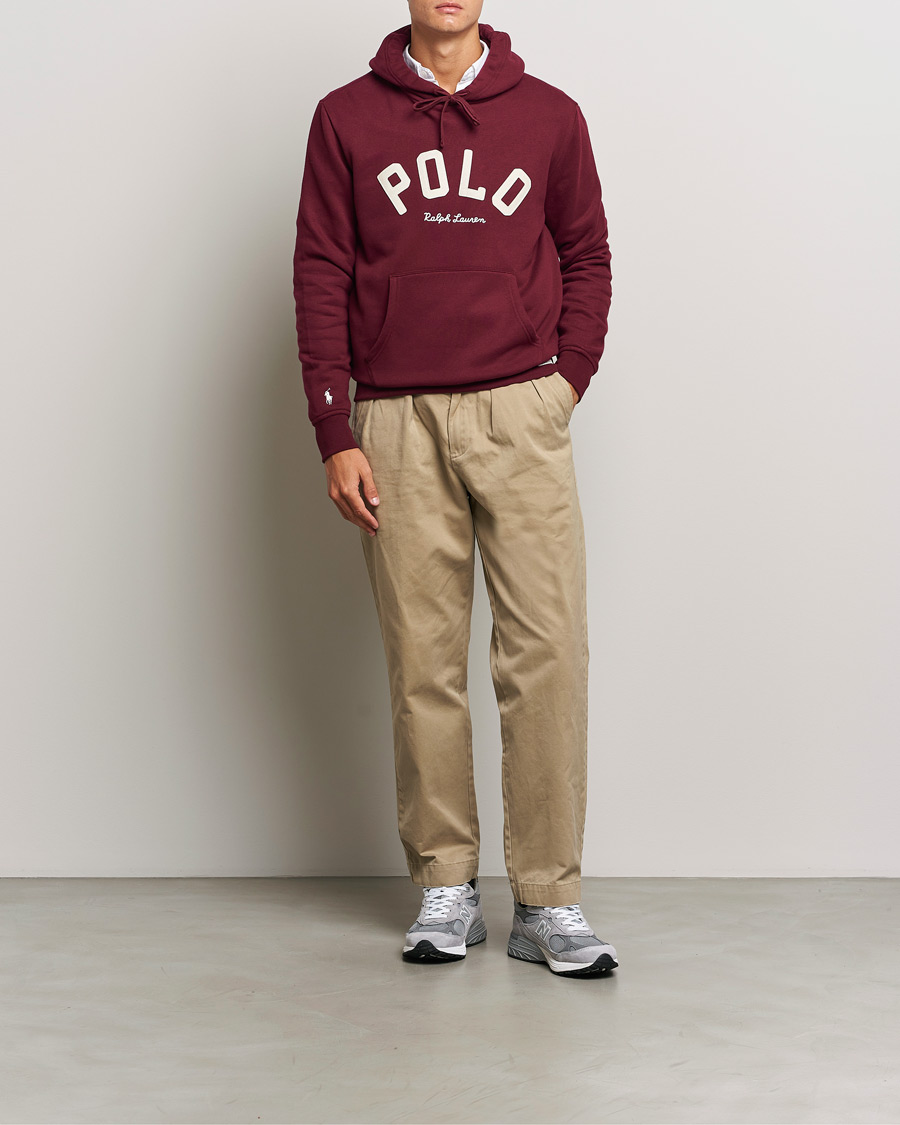 Heren | Truien | Polo Ralph Lauren | RL Varsity Fleece Hoodie Classic Wine