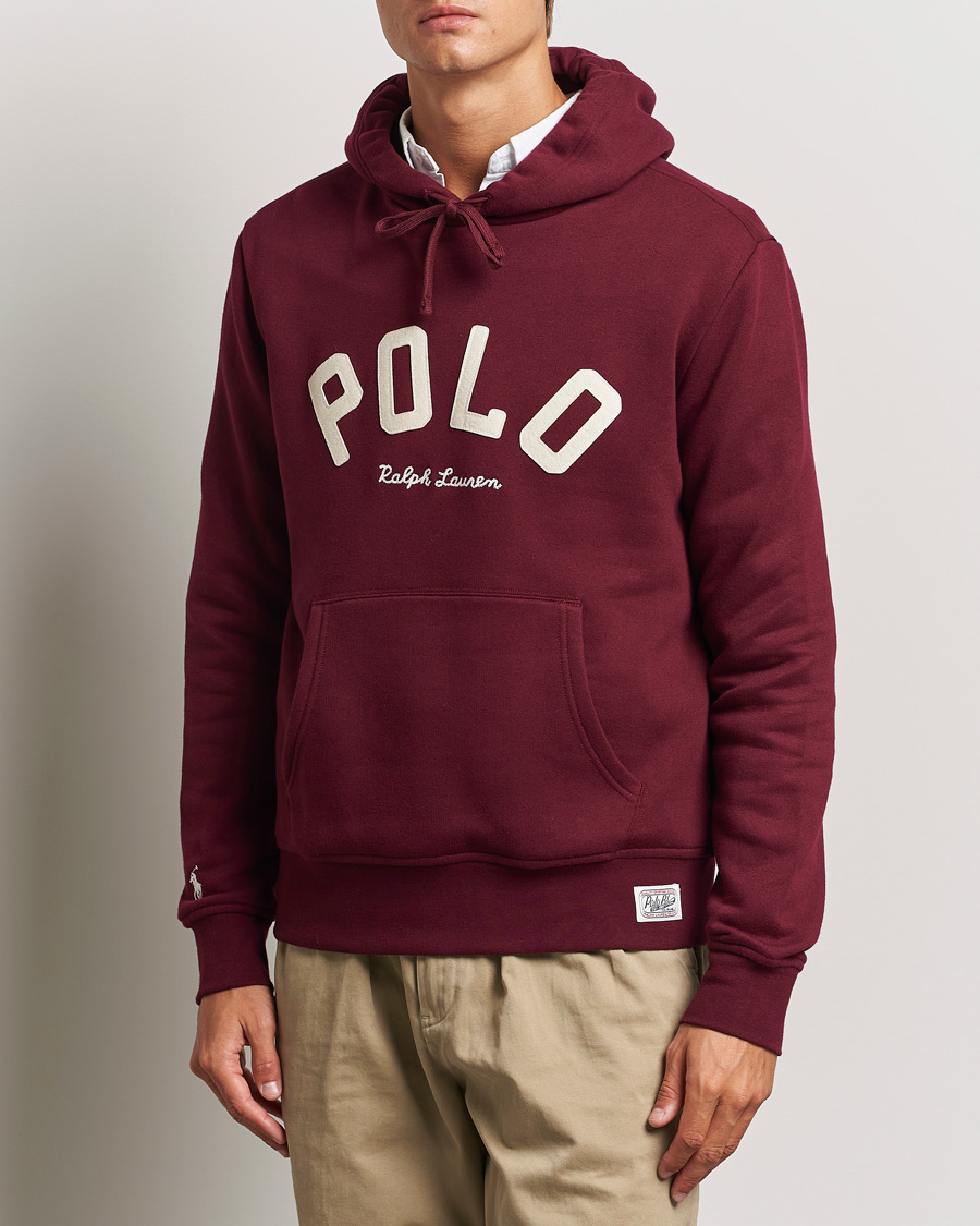 Heren | Truien | Polo Ralph Lauren | RL Varsity Fleece Hoodie Classic Wine
