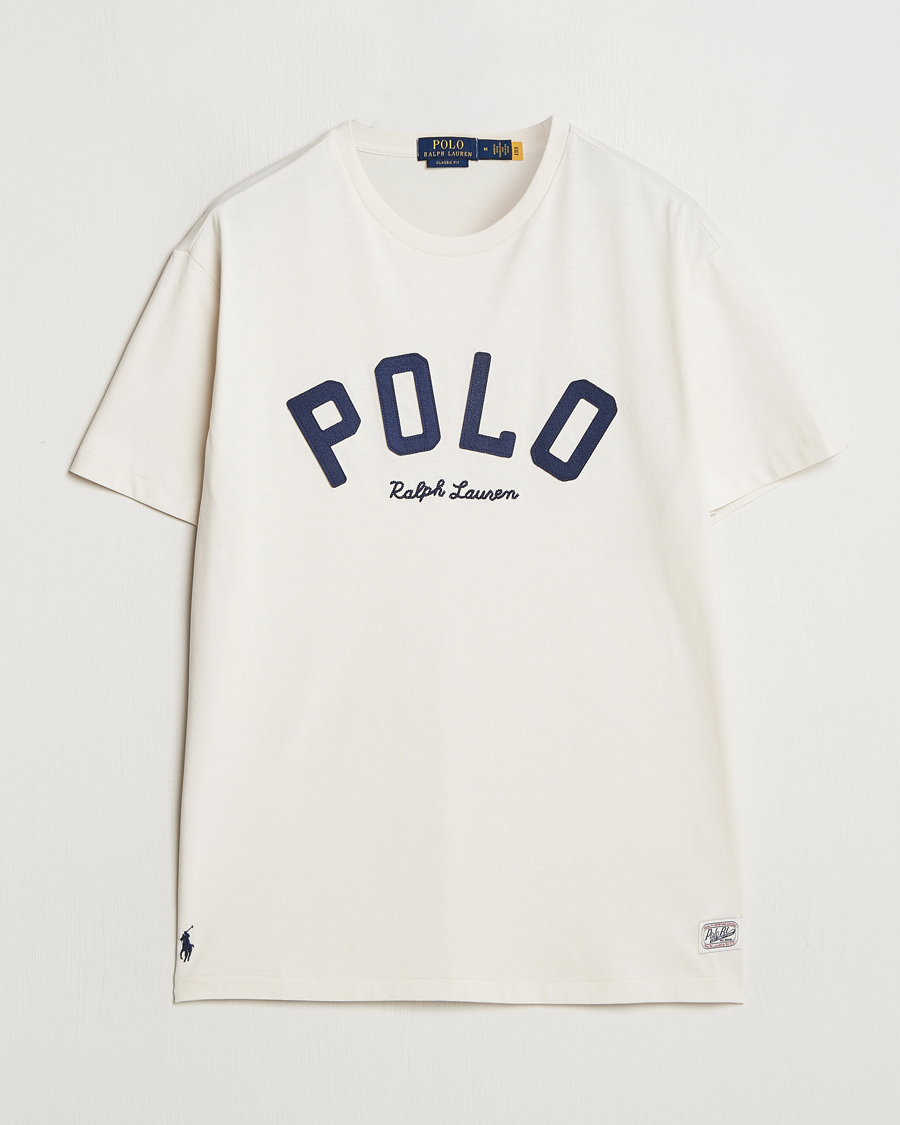 Heren | T-shirts | Polo Ralph Lauren | RL Varsity Tee Antique Cream