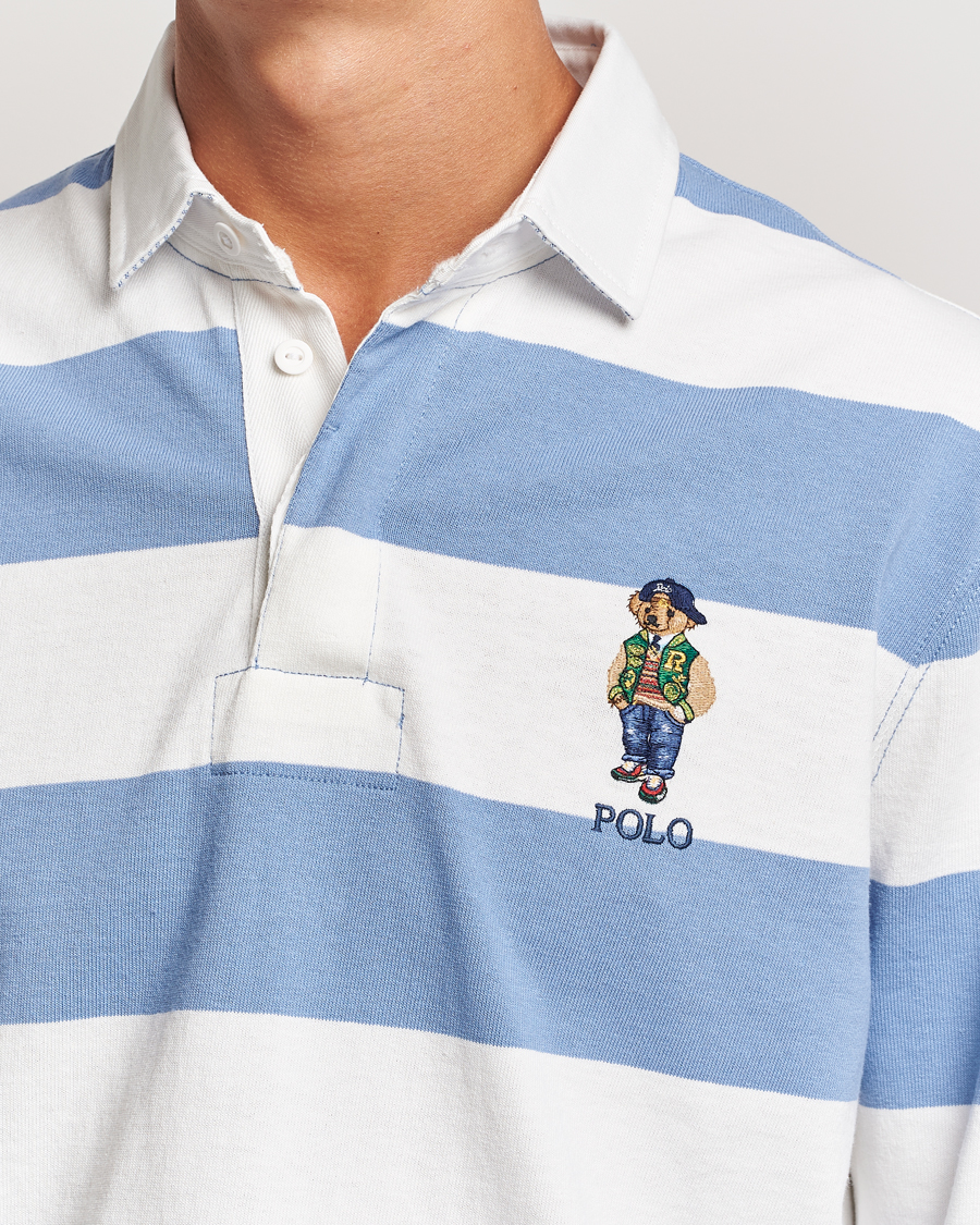 Heren | Truien | Polo Ralph Lauren | Striped Rugby Varsity Bear Campus Blue/White