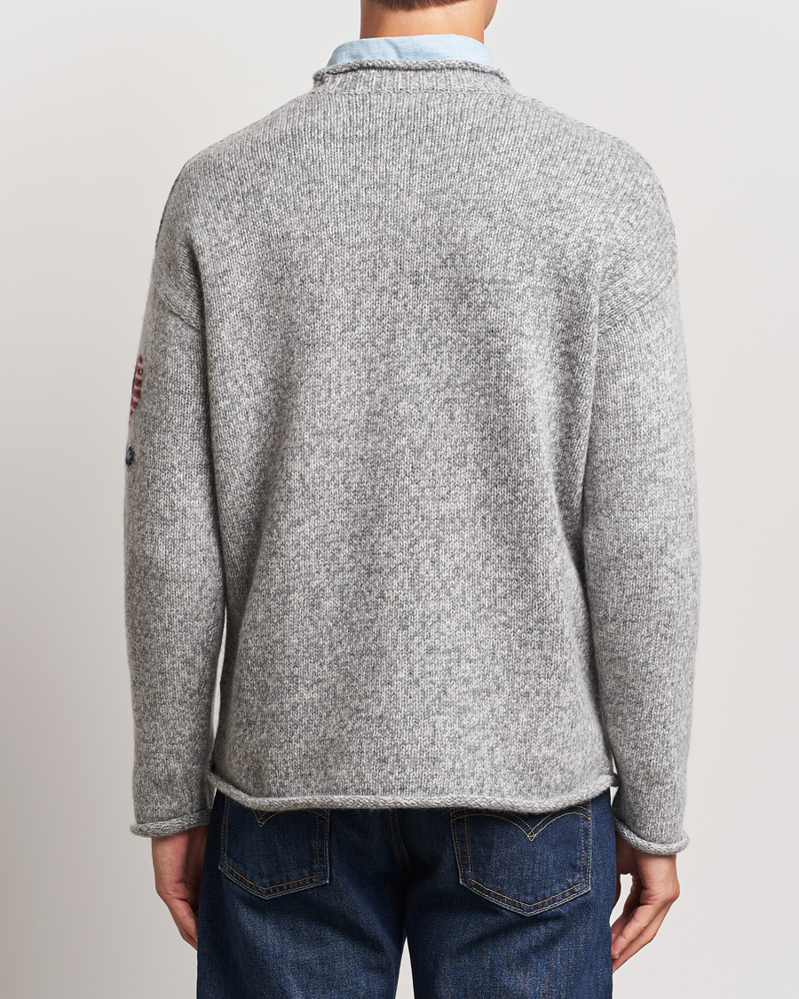 Heren | Truien | Polo Ralph Lauren | Wool Flag Sweater Grey Combo