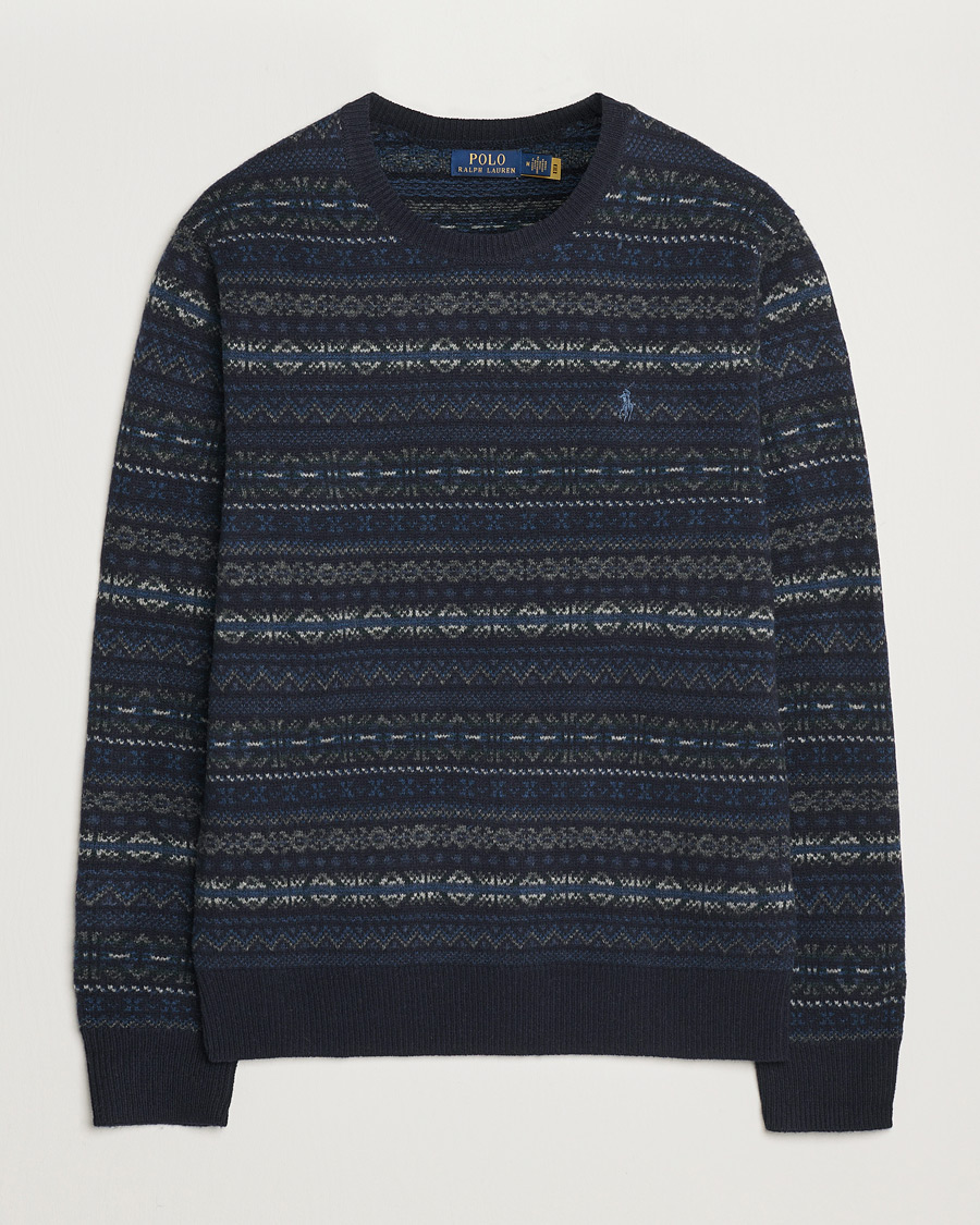 Heren | Truien | Polo Ralph Lauren | Wool Fairisle Sweater Navy Combo