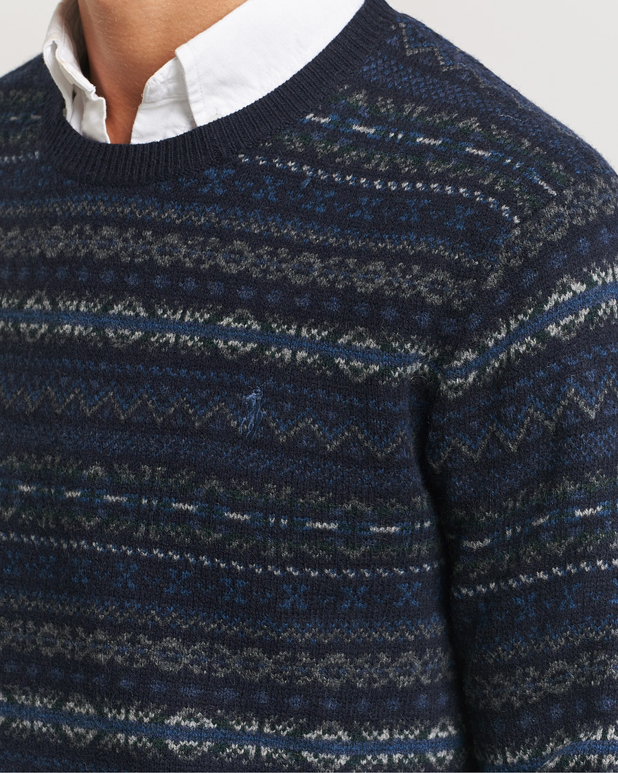 Heren | Truien | Polo Ralph Lauren | Wool Fairisle Sweater Navy Combo