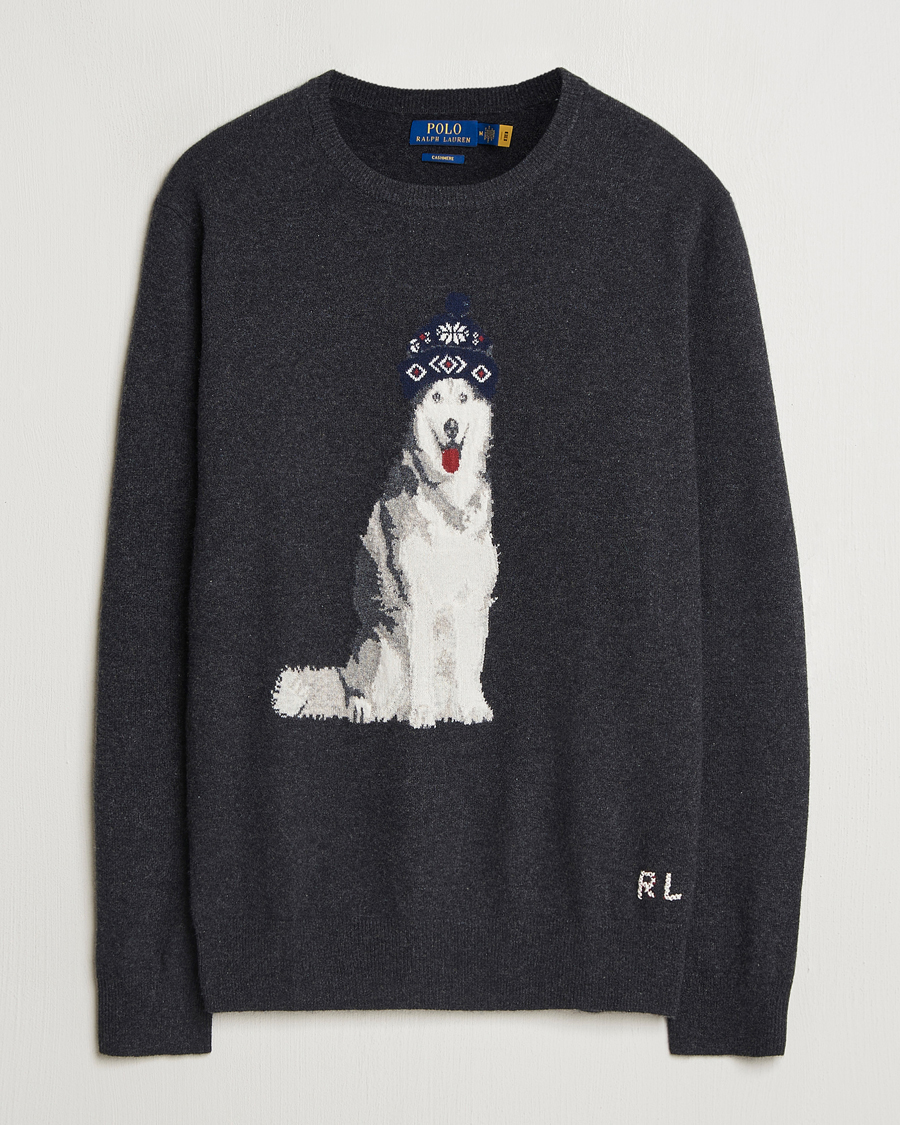 Heren | Truien | Polo Ralph Lauren | Holiday Dog Cashmere Sweater Dark Granite Heather