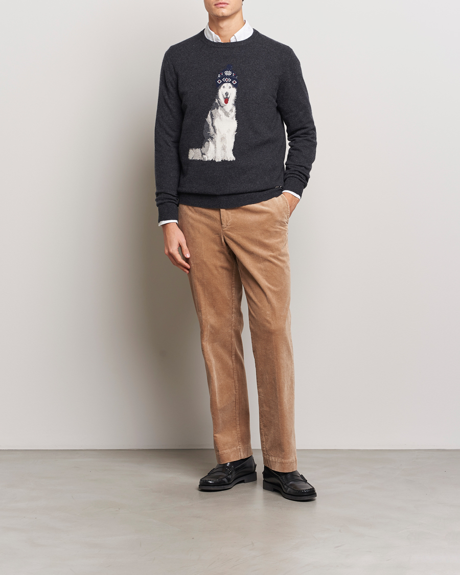 Heren | Truien | Polo Ralph Lauren | Holiday Dog Cashmere Sweater Dark Granite Heather