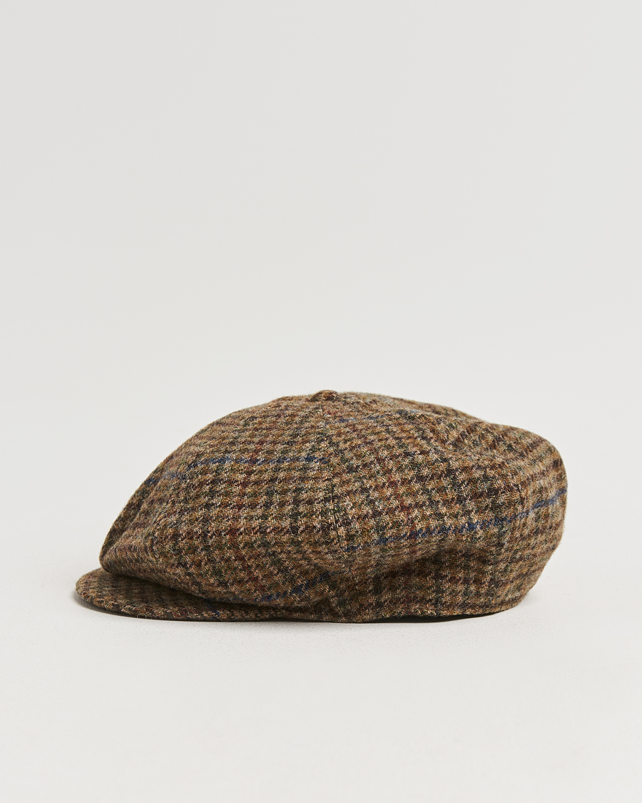 Heren | Polo Ralph Lauren Newsboy Herringbone Cap Sage/Tan | Polo Ralph Lauren | Newsboy Herringbone Cap Sage/Tan