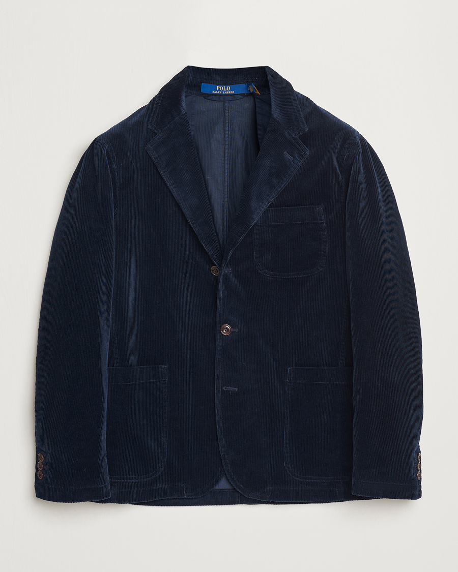 Heren | Blazers | Polo Ralph Lauren | Corduroy Stretch Blazer Aviator Navy