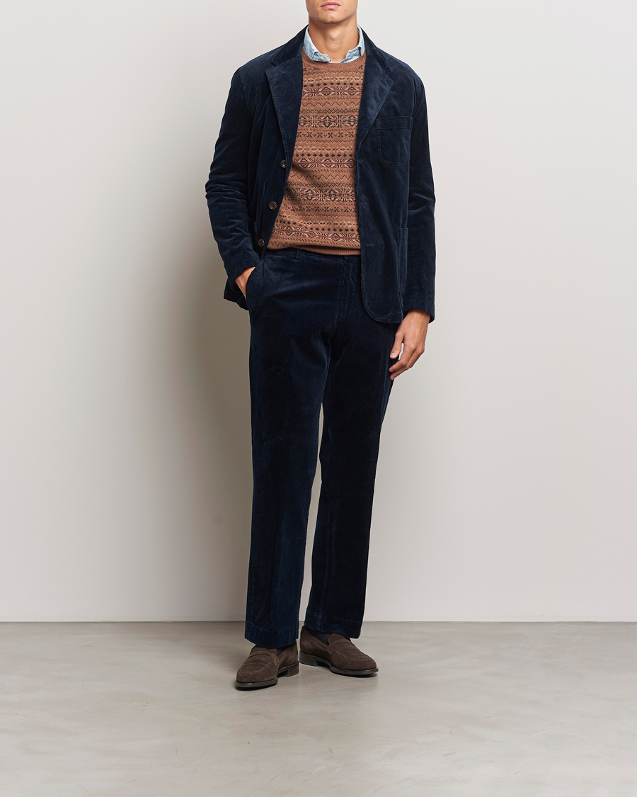 Heren | Blazers | Polo Ralph Lauren | Corduroy Stretch Blazer Aviator Navy