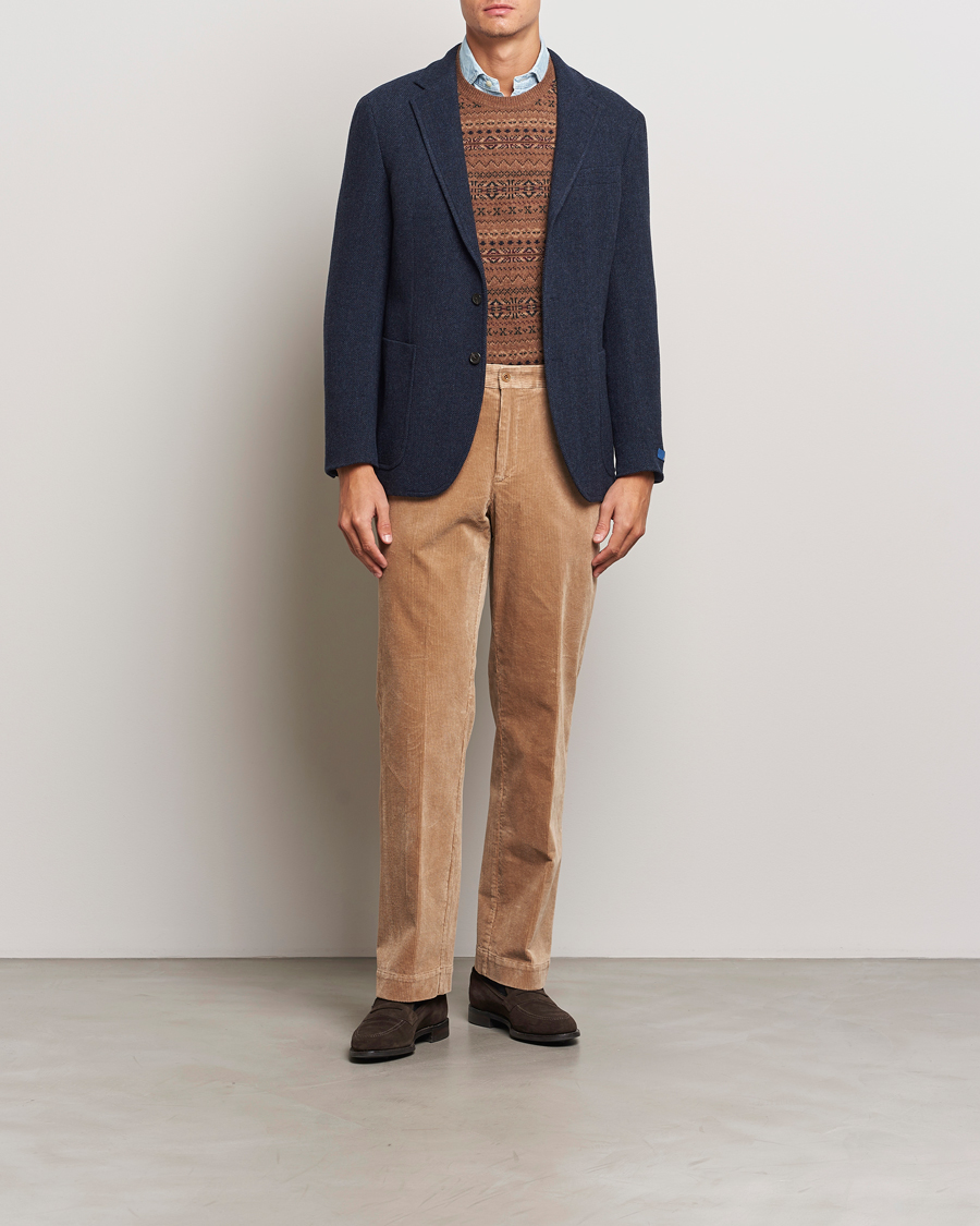 Heren | Broeken | Polo Ralph Lauren | Corduroy Pleated Trousers Hazelnut