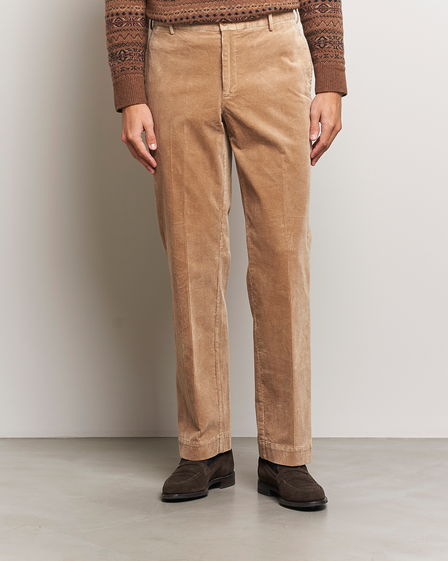 Heren | Broeken | Polo Ralph Lauren | Corduroy Pleated Trousers Hazelnut