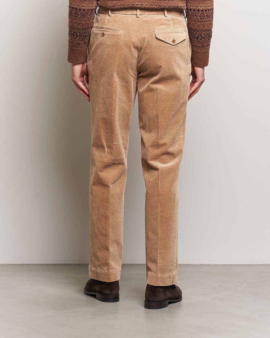 Heren | Broeken | Polo Ralph Lauren | Corduroy Pleated Trousers Hazelnut