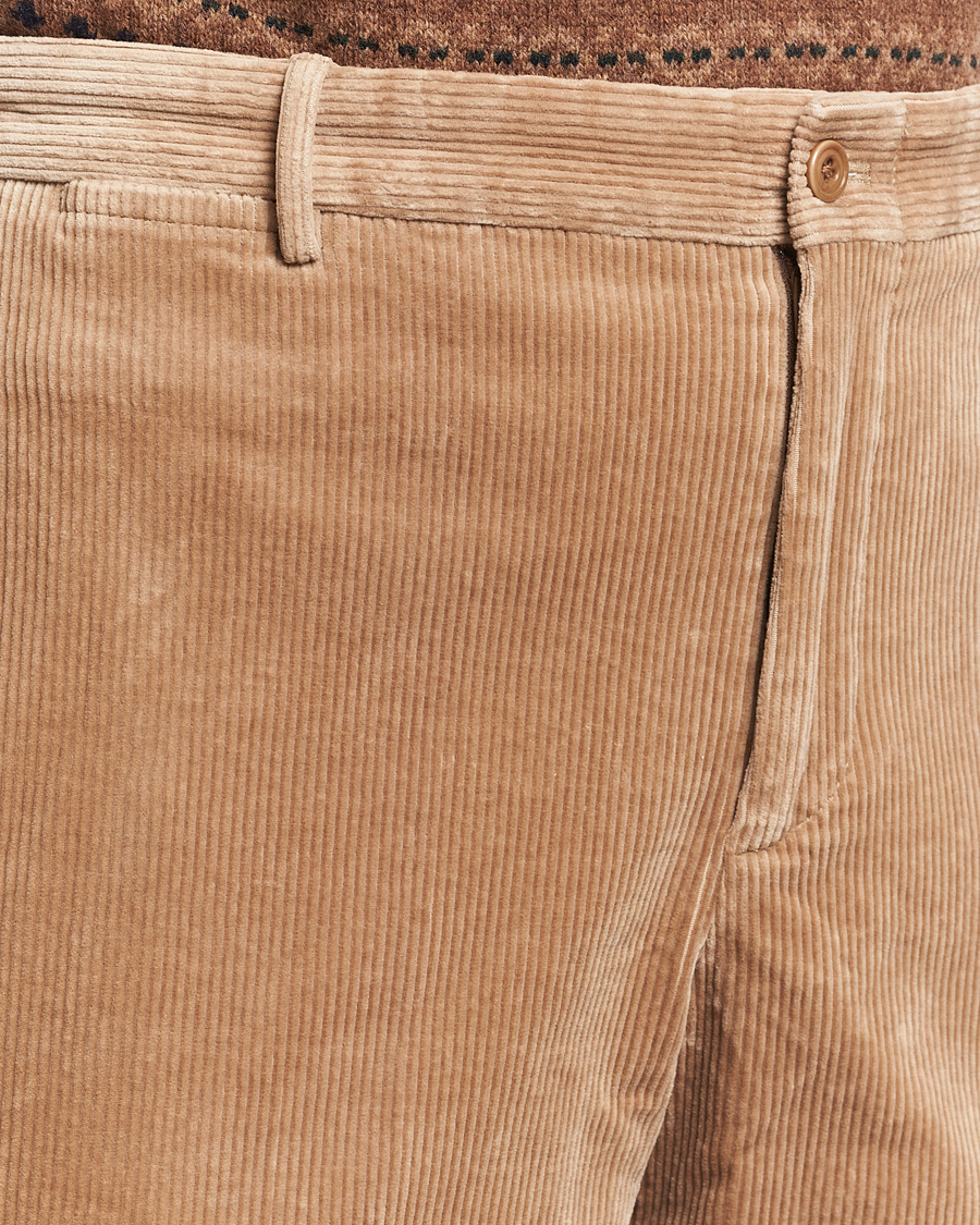 Heren | Broeken | Polo Ralph Lauren | Corduroy Pleated Trousers Hazelnut