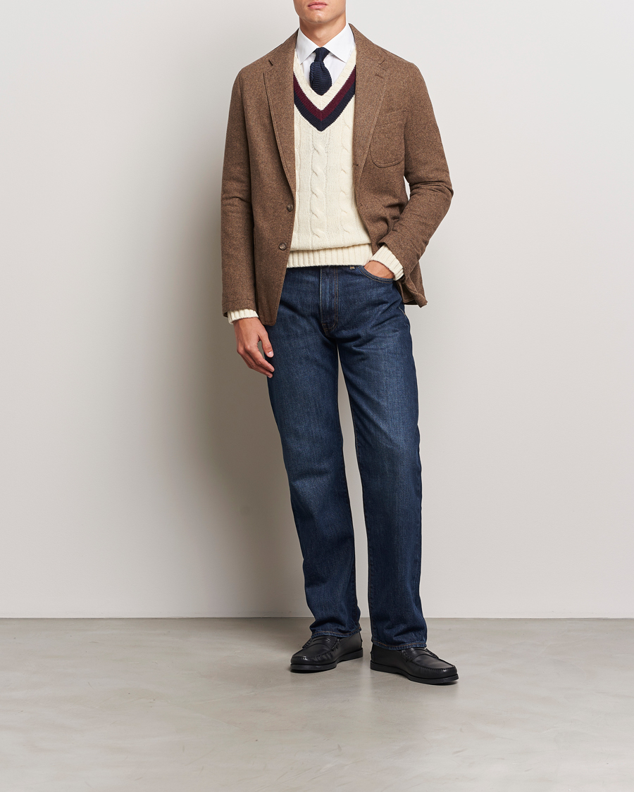 Heren | Blazers | Polo Ralph Lauren | Classic Herringbone Sportcoat Brown/Tan