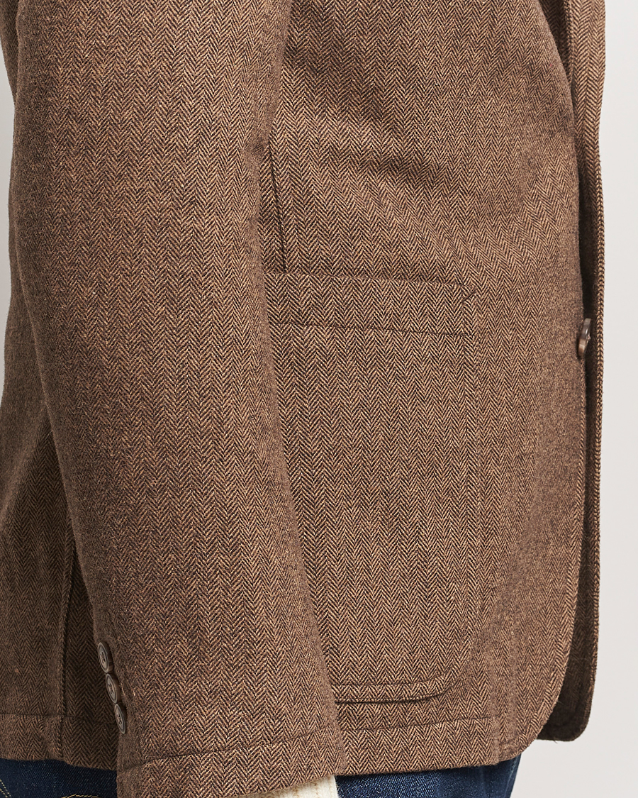 Heren | Blazers | Polo Ralph Lauren | Classic Herringbone Sportcoat Brown/Tan