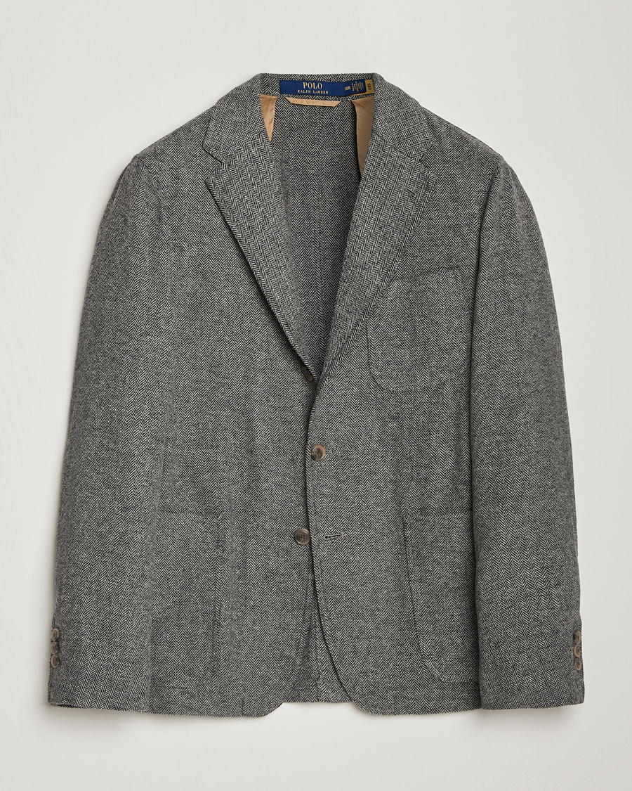 Heren | Blazers | Polo Ralph Lauren | Classic Herringbone Sportcoat Black/Cream