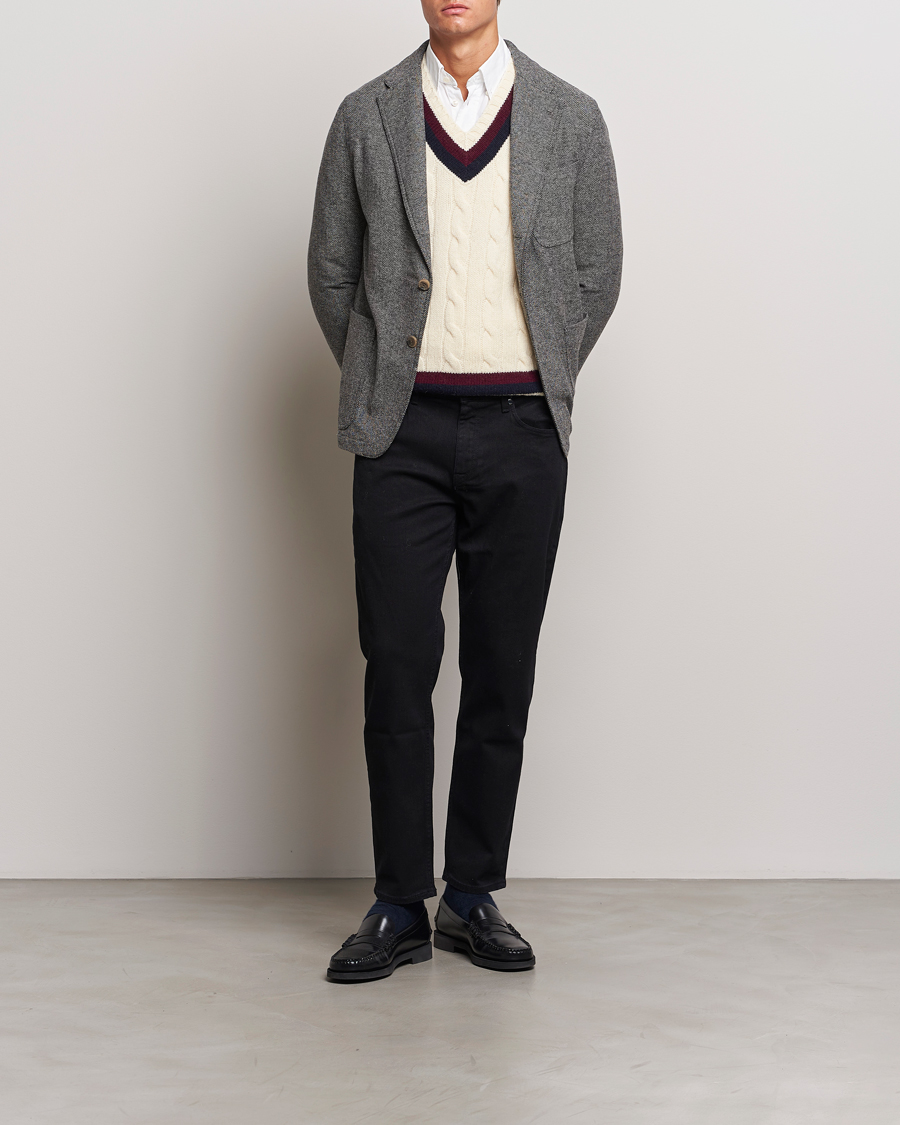 Heren | Blazers | Polo Ralph Lauren | Classic Herringbone Sportcoat Black/Cream